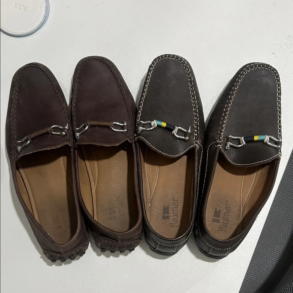 Romer Men's Dark Brown Loafers SET - Picture 1 of 4
